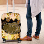 Australia Opal Wombat Luggage Cover Aussie Aboriginal Art