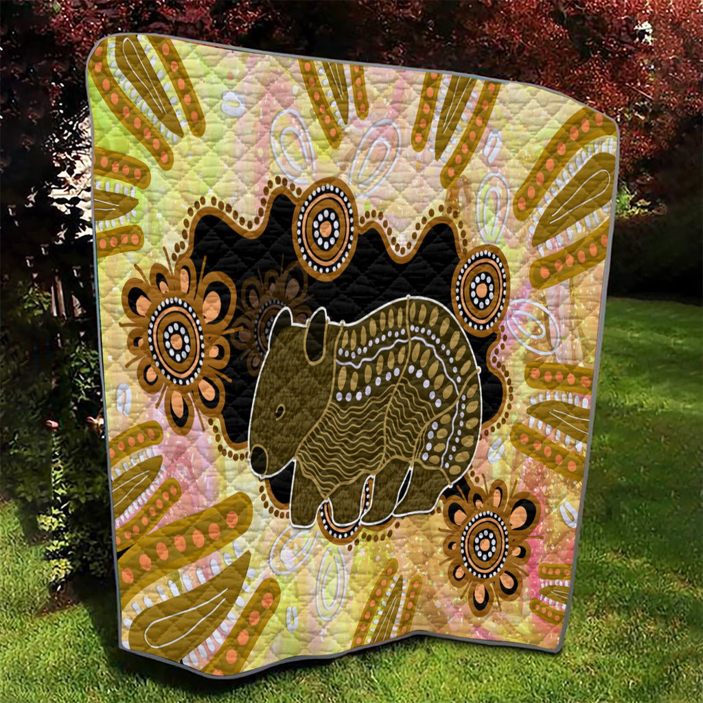 Australia Opal Wombat Quilt Aussie Aboriginal Art