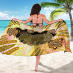 Australia Opal Wombat Sarong Aussie Aboriginal Art