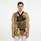 Australia Opal Wombat Scrub Top Aussie Aboriginal Art - Aussie Hoodie