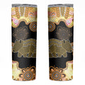 Australia Opal Wombat Skinny Tumbler Aussie Aboriginal Art