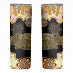 Australia Opal Wombat Skinny Tumbler Aussie Aboriginal Art