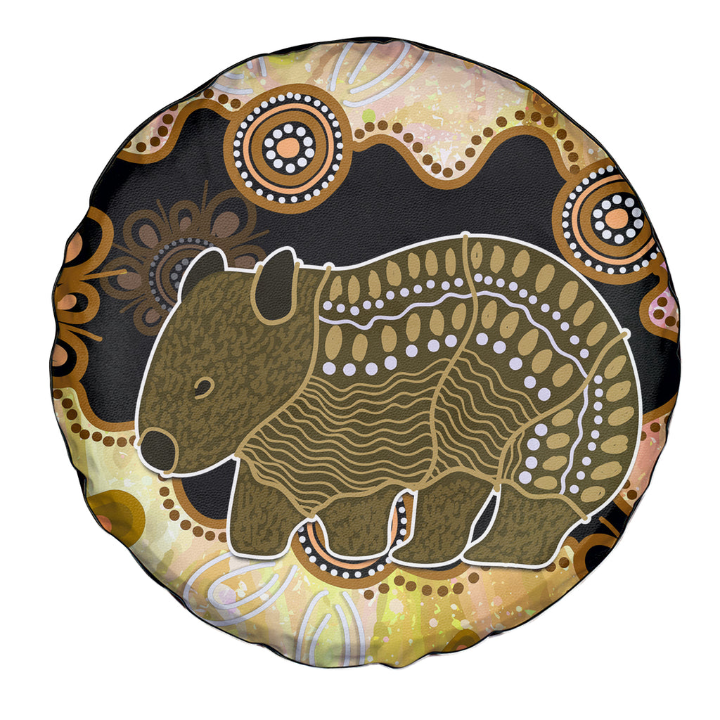Australia Opal Wombat Spare Tire Cover Aussie Aboriginal Art