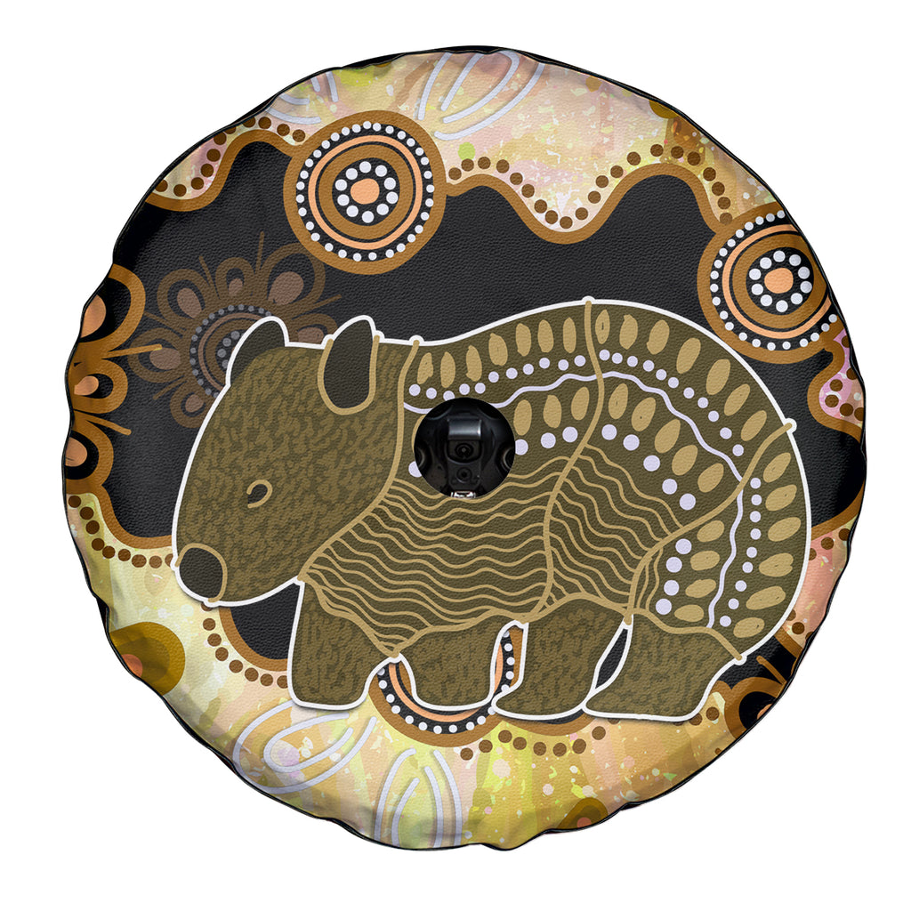 Australia Opal Wombat Spare Tire Cover Aussie Aboriginal Art