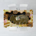 Australia Opal Wombat Tablecloth Aussie Aboriginal Art