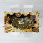 Australia Opal Wombat Tablecloth Aussie Aboriginal Art