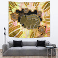 Australia Opal Wombat Tapestry Aussie Aboriginal Art