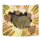 Australia Opal Wombat Tapestry Aussie Aboriginal Art
