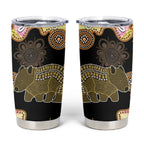 Australia Opal Wombat Tumbler Cup Aussie Aboriginal Art