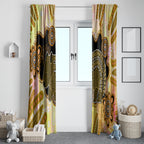 Australia Opal Wombat Window Curtain Aussie Aboriginal Art