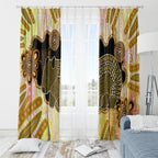 Australia Opal Wombat Window Curtain Aussie Aboriginal Art