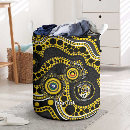 Richmond NAIDOC Week 2026 Personalised Laundry Basket 50 Years of Deadly Aboriginal Art