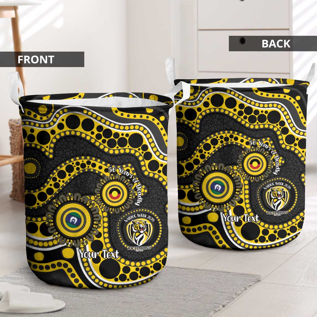 Richmond NAIDOC Week 2026 Personalised Laundry Basket 50 Years of Deadly Aboriginal Art