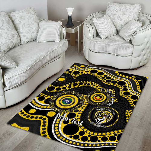 Richmond NAIDOC Week 2026 Personalised Area Rug 50 Years of Deadly Aboriginal Art