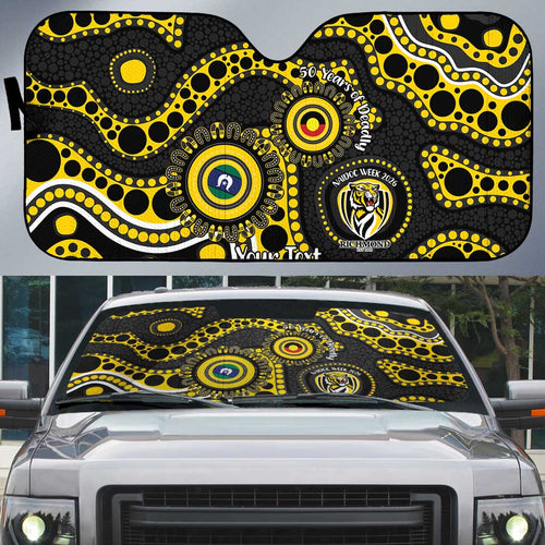 Richmond NAIDOC Week 2026 Personalised Auto Sun Shade 50 Years of Deadly Aboriginal Art