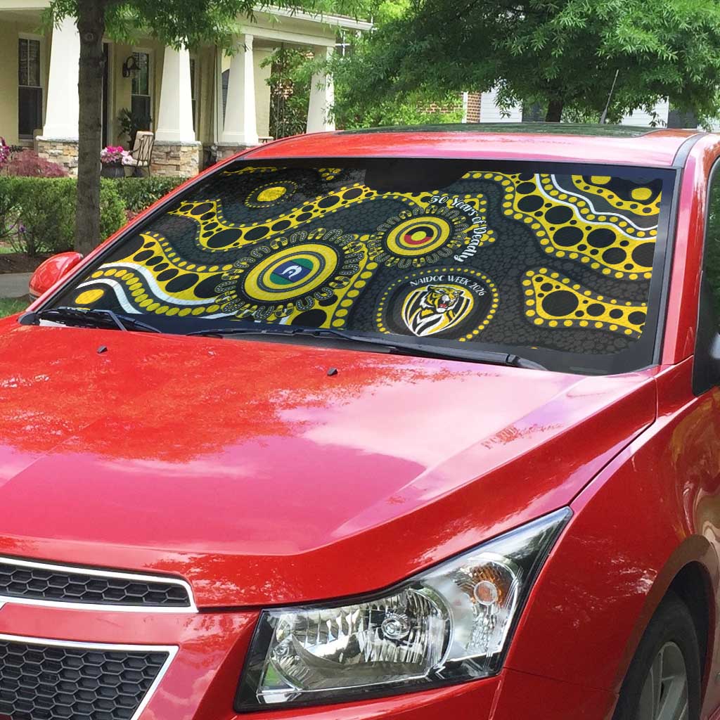 Richmond NAIDOC Week 2026 Personalised Auto Sun Shade 50 Years of Deadly Aboriginal Art
