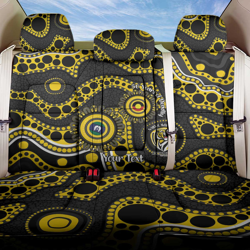 Richmond NAIDOC Week 2026 Personalised Back Car Seat Cover 50 Years of Deadly Aboriginal Art