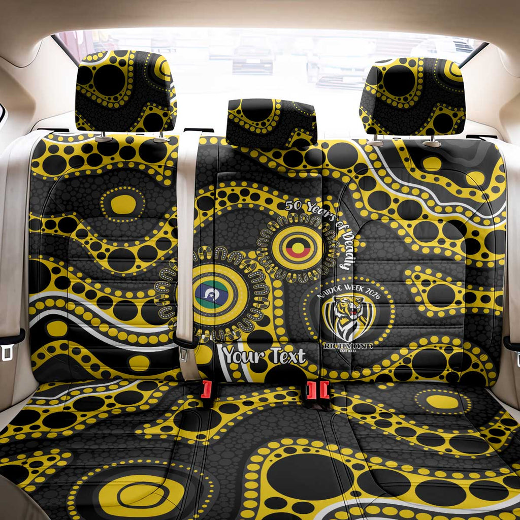 Richmond NAIDOC Week 2026 Personalised Back Car Seat Cover 50 Years of Deadly Aboriginal Art
