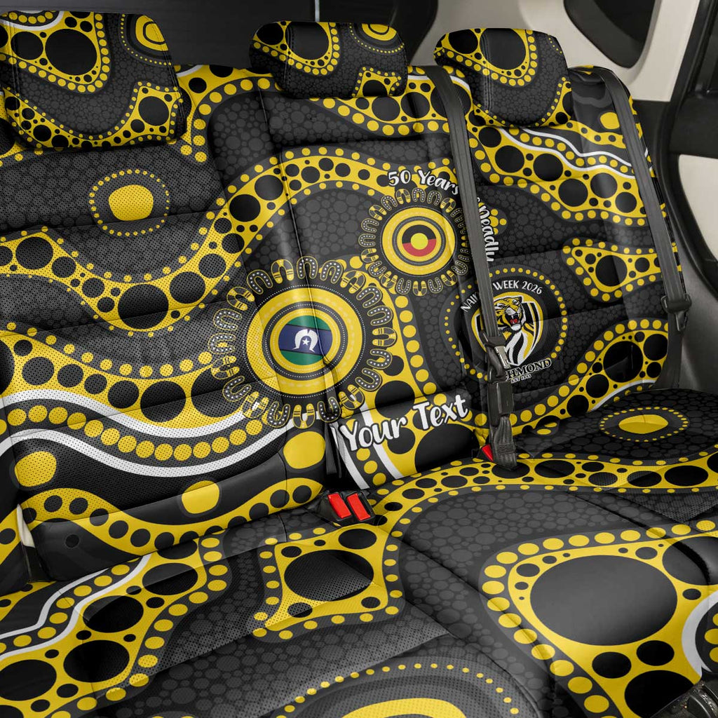 Richmond NAIDOC Week 2026 Personalised Back Car Seat Cover 50 Years of Deadly Aboriginal Art