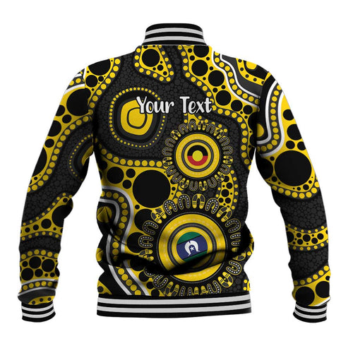 Richmond NAIDOC Week 2026 Personalised Baseball Jacket 50 Years of Deadly Aboriginal Art