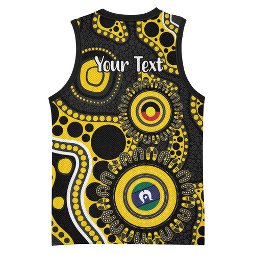 Richmond NAIDOC Week 2026 Personalised Basketball Jersey 50 Years of Deadly Aboriginal Art