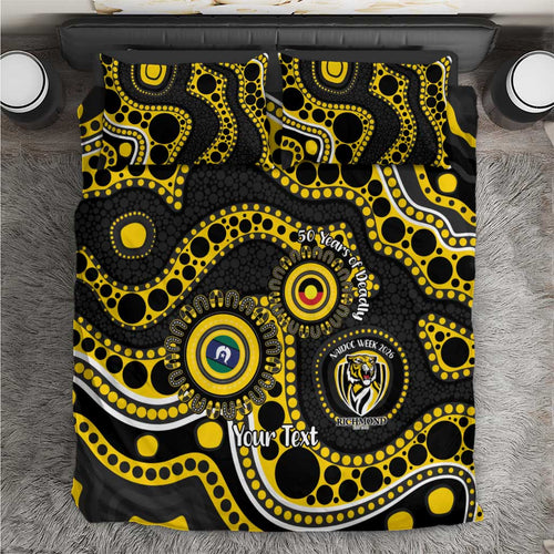 Richmond NAIDOC Week 2026 Personalised Bedding Set 50 Years of Deadly Aboriginal Art