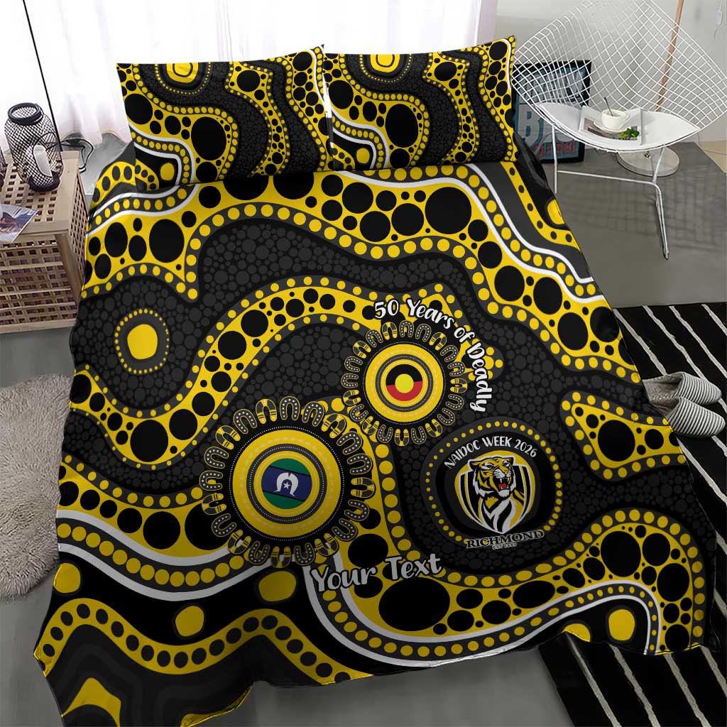 Richmond NAIDOC Week 2026 Personalised Bedding Set 50 Years of Deadly Aboriginal Art