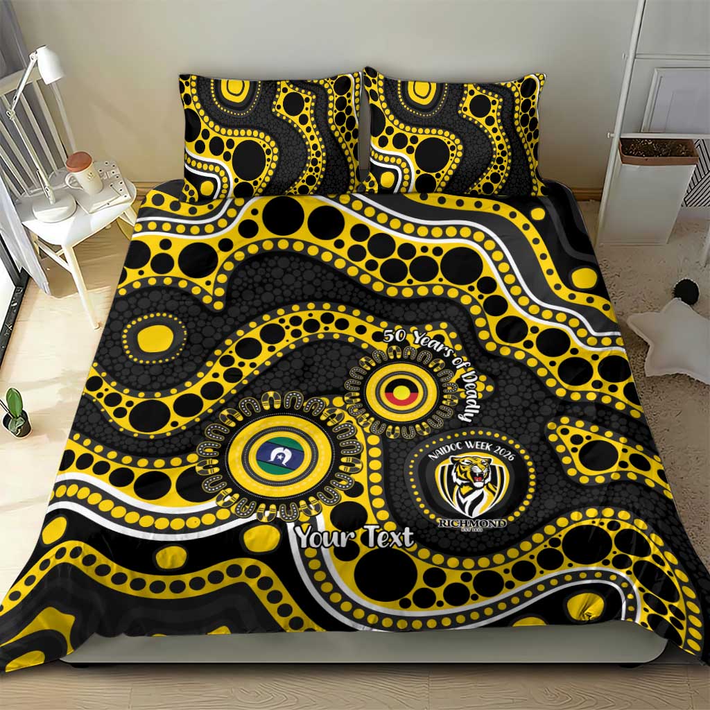 Richmond NAIDOC Week 2026 Personalised Bedding Set 50 Years of Deadly Aboriginal Art