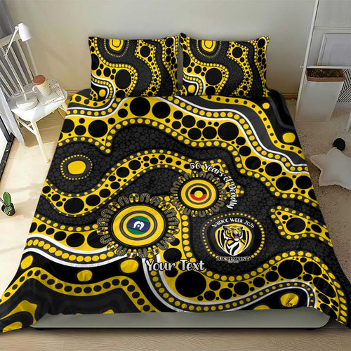 Richmond NAIDOC Week 2026 Personalised Bedding Set 50 Years of Deadly Aboriginal Art