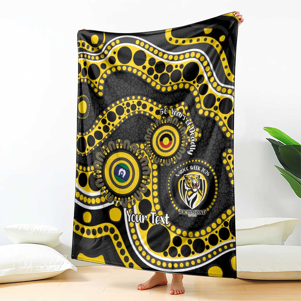 Richmond NAIDOC Week 2026 Personalised Blanket 50 Years of Deadly Aboriginal Art