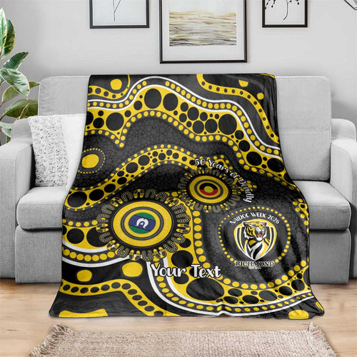 Richmond NAIDOC Week 2026 Personalised Blanket 50 Years of Deadly Aboriginal Art
