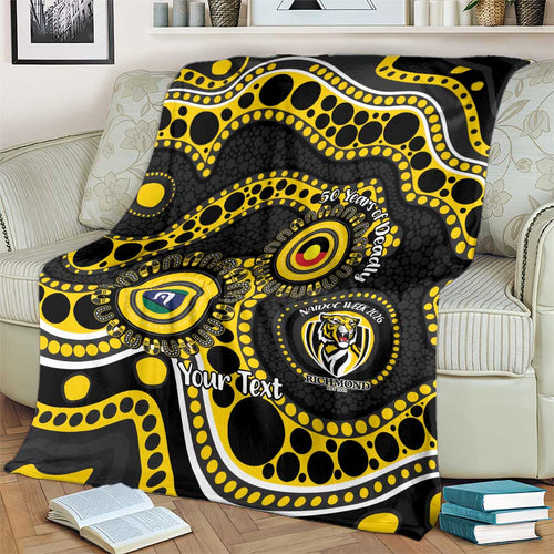 Richmond NAIDOC Week 2026 Personalised Blanket 50 Years of Deadly Aboriginal Art