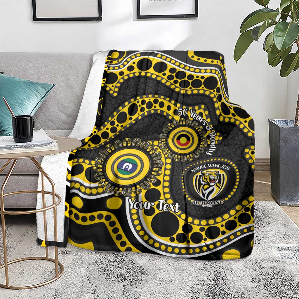 Richmond NAIDOC Week 2026 Personalised Blanket 50 Years of Deadly Aboriginal Art