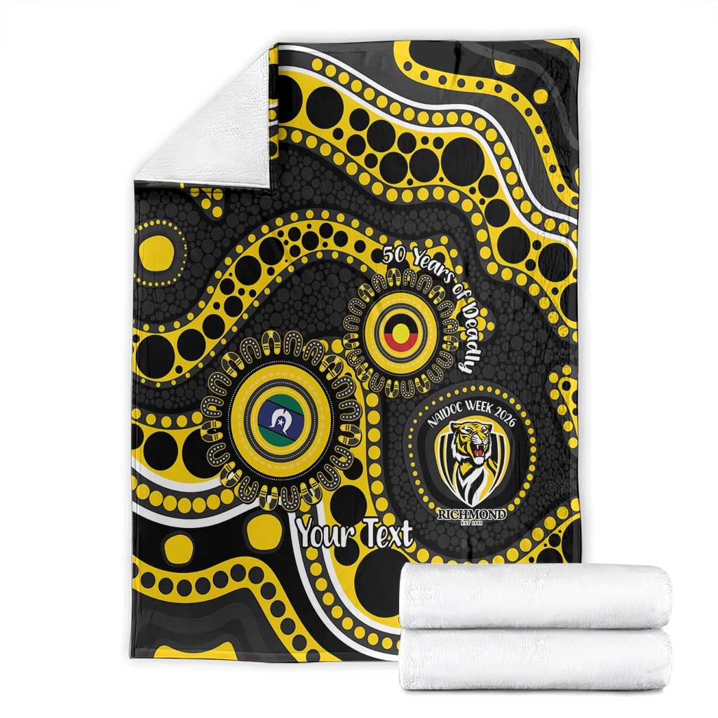 Richmond NAIDOC Week 2026 Personalised Blanket 50 Years of Deadly Aboriginal Art