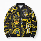 Richmond NAIDOC Week 2026 Personalised Bomber Puffer Jacket 50 Years of Deadly Aboriginal Art