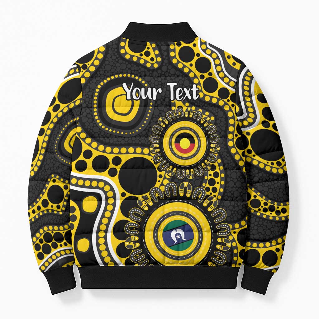 Richmond NAIDOC Week 2026 Personalised Bomber Puffer Jacket 50 Years of Deadly Aboriginal Art