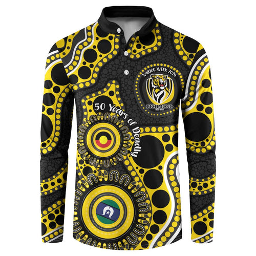 Richmond NAIDOC Week 2026 Personalised Button Sweatshirt 50 Years of Deadly Aboriginal Art