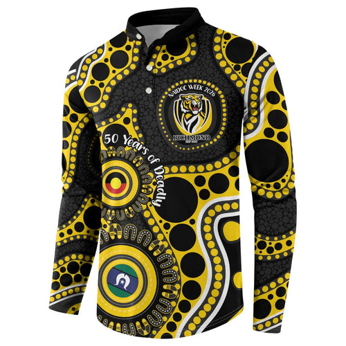 Richmond NAIDOC Week 2026 Personalised Button Sweatshirt 50 Years of Deadly Aboriginal Art