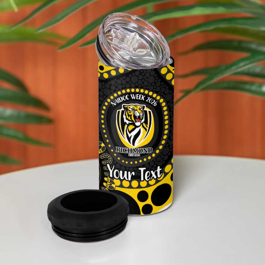 Richmond NAIDOC Week 2026 Personalised 4 in 1 Can Cooler Tumbler 50 Years of Deadly Aboriginal Art