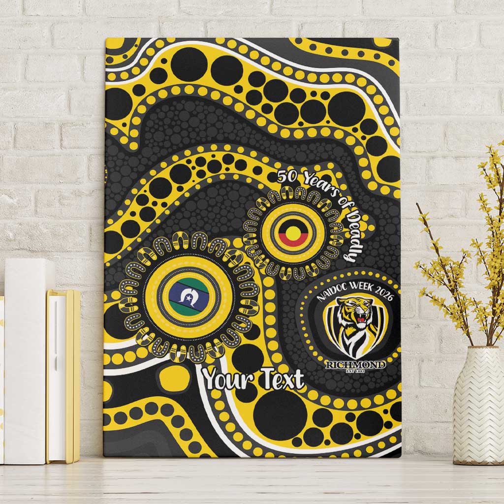 Richmond NAIDOC Week 2026 Personalised Canvas Wall Art 50 Years of Deadly Aboriginal Art