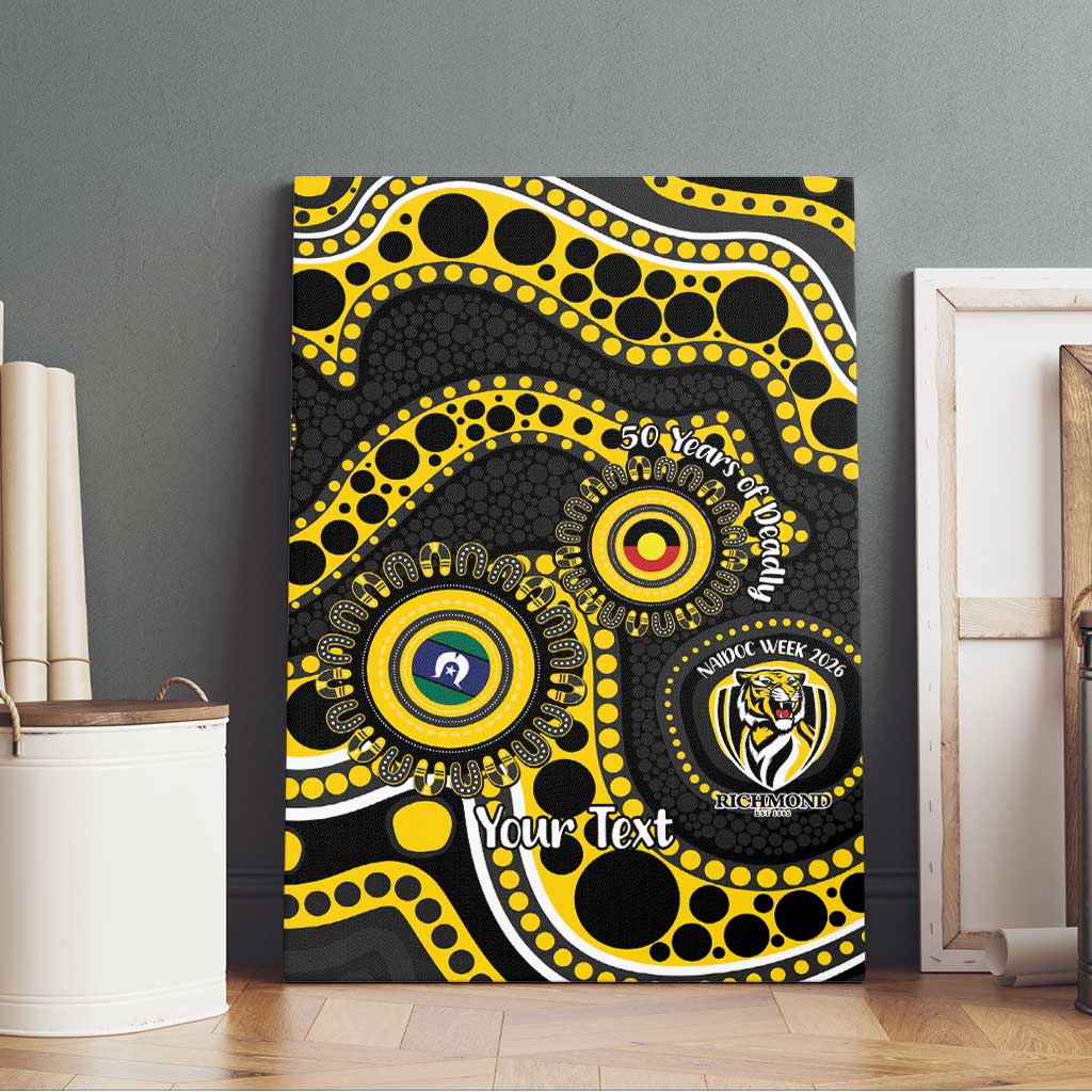 Richmond NAIDOC Week 2026 Personalised Canvas Wall Art 50 Years of Deadly Aboriginal Art