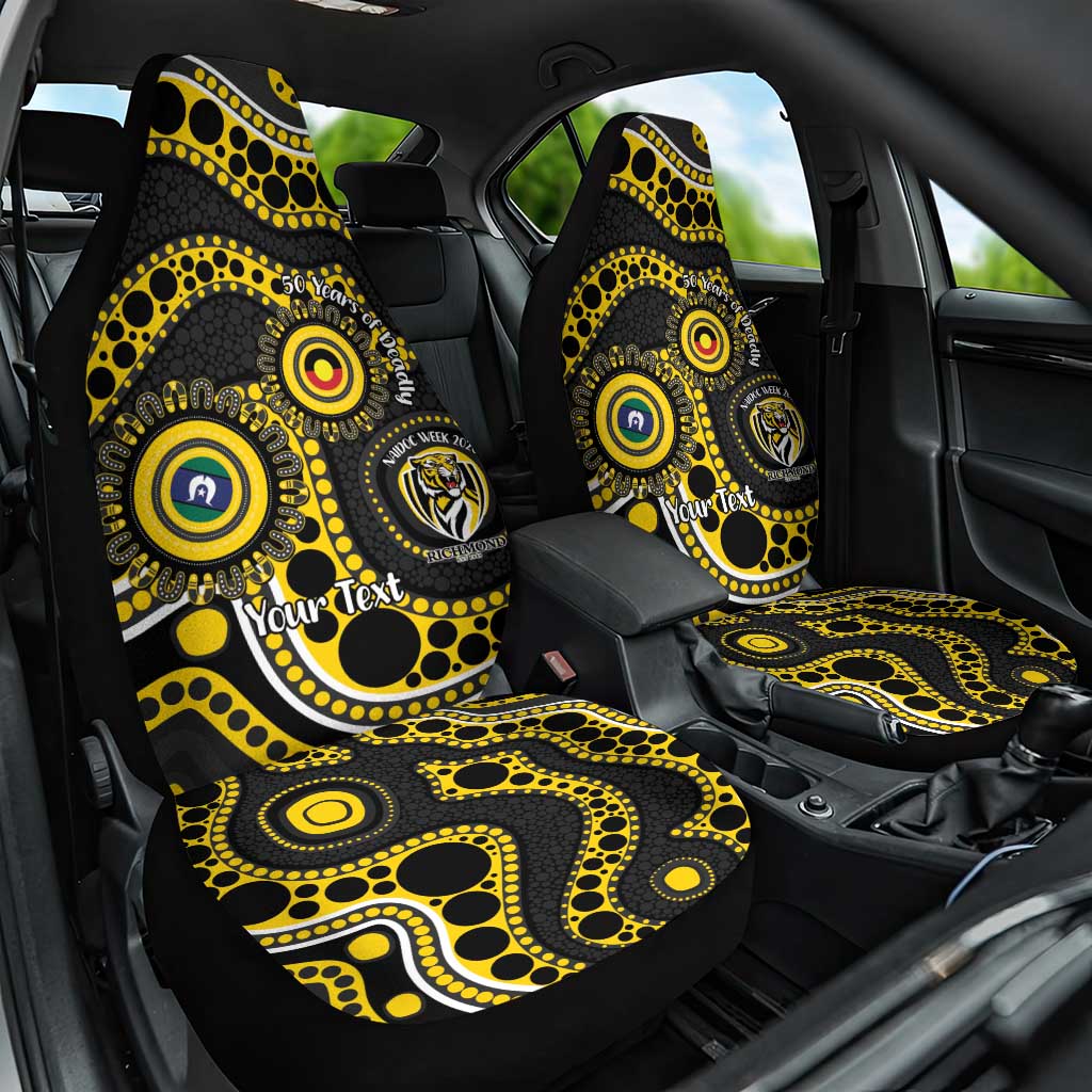 Richmond NAIDOC Week 2026 Personalised Car Seat Cover 50 Years of Deadly Aboriginal Art