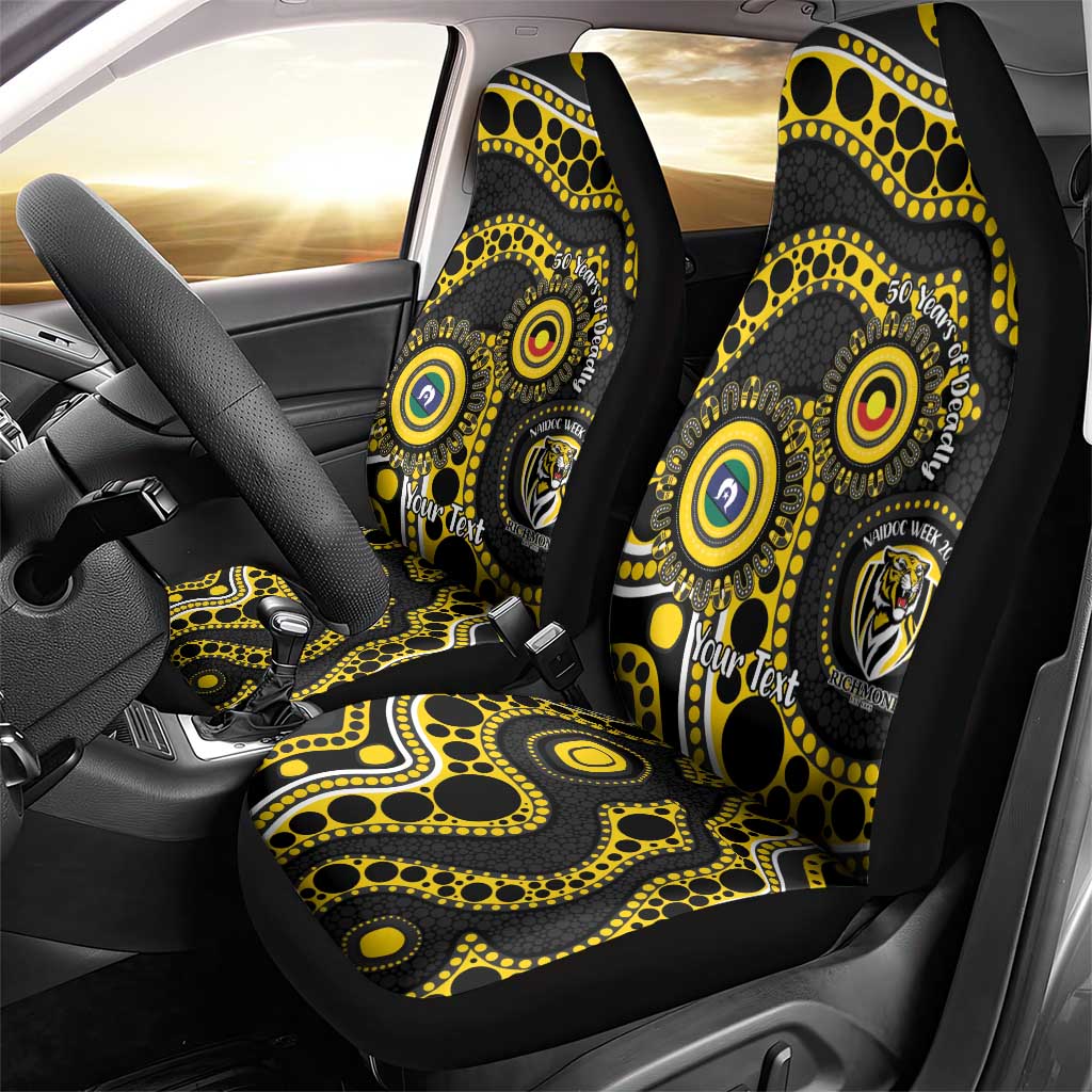 Richmond NAIDOC Week 2026 Personalised Car Seat Cover 50 Years of Deadly Aboriginal Art