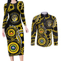 Richmond NAIDOC Week 2026 Personalised Couples Matching Long Sleeve Bodycon Dress and Long Sleeve Button Shirt 50 Years of Deadly Aboriginal Art