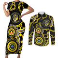 Richmond NAIDOC Week 2026 Personalised Couples Matching Short Sleeve Bodycon Dress and Long Sleeve Button Shirt 50 Years of Deadly Aboriginal Art