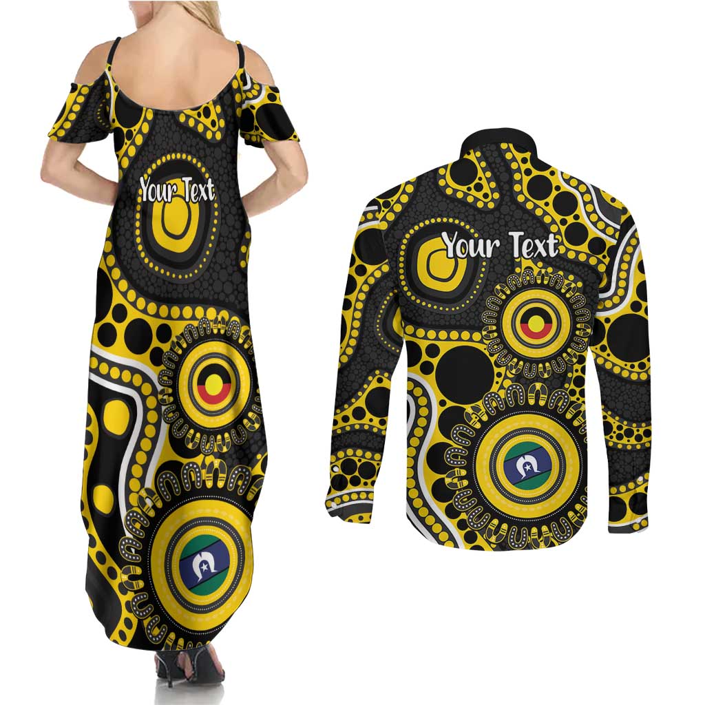 Richmond NAIDOC Week 2026 Personalised Couples Matching Summer Maxi Dress and Long Sleeve Button Shirt 50 Years of Deadly Aboriginal Art