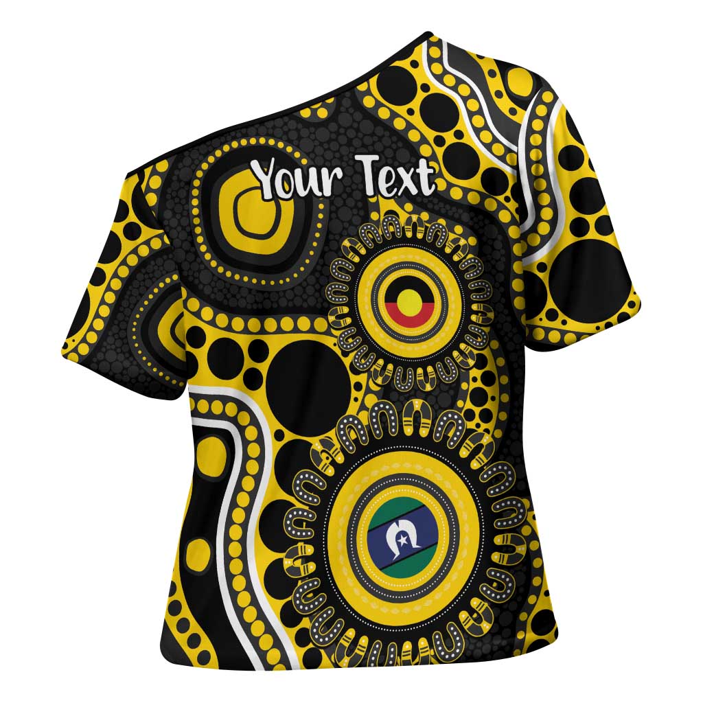Richmond NAIDOC Week 2026 Personalised Cross Shoulder Shirt 50 Years of Deadly Aboriginal Art