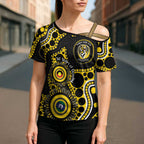 Richmond NAIDOC Week 2026 Personalised Cross Shoulder Shirt 50 Years of Deadly Aboriginal Art
