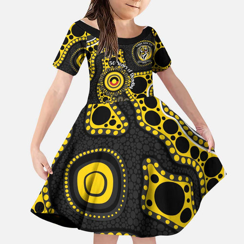 Richmond NAIDOC Week 2026 Personalised Family Matching Long Sleeve Bodycon Dress and Hawaiian Shirt 50 Years of Deadly Aboriginal Art