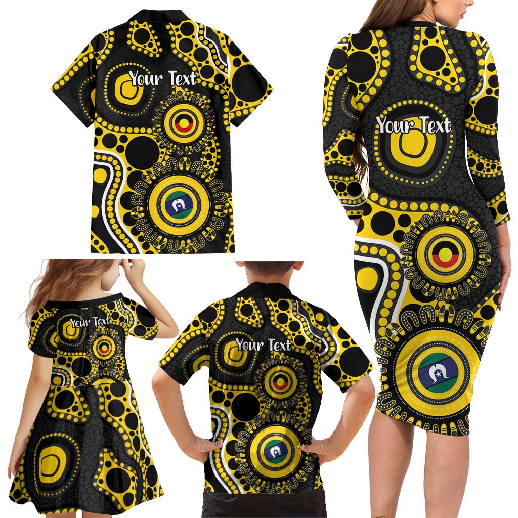 Richmond NAIDOC Week 2026 Personalised Family Matching Long Sleeve Bodycon Dress and Hawaiian Shirt 50 Years of Deadly Aboriginal Art